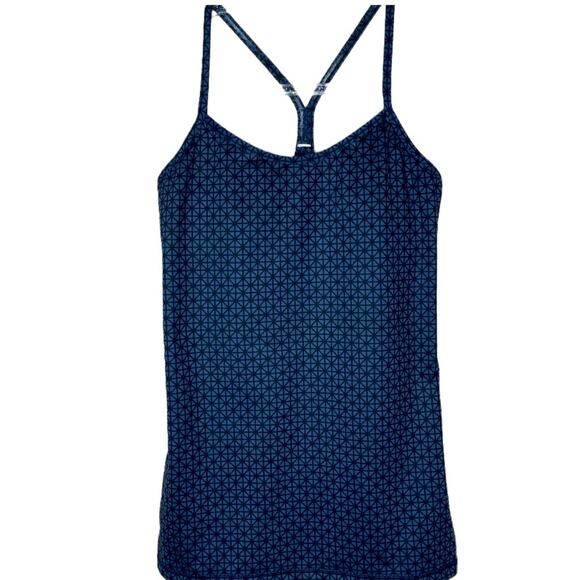 Lululemon Full Length Activewear Tank Top - Navy Blue & Black - Picture 1 of 6